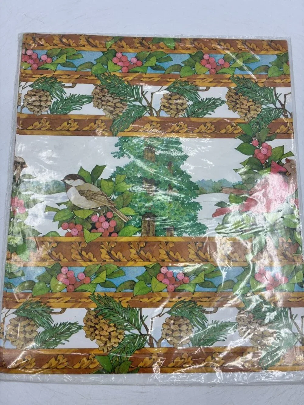 Vintage Midco Christmas Gift Wrap Paper 2 Sheets 24